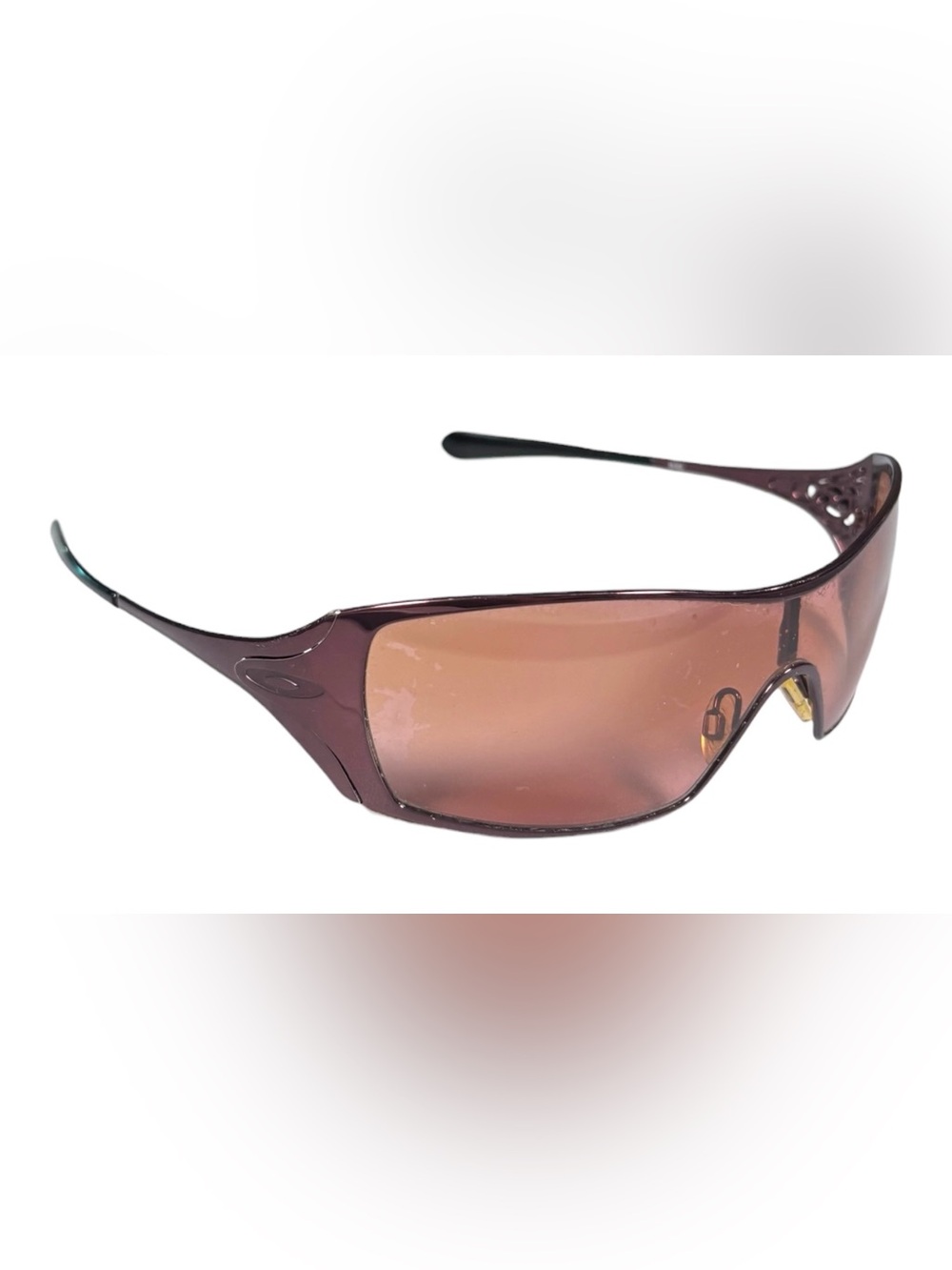 Oakley Dart Shield Metal Sunglasses Berry Pink Lens Model 05-662 Rare 2000s